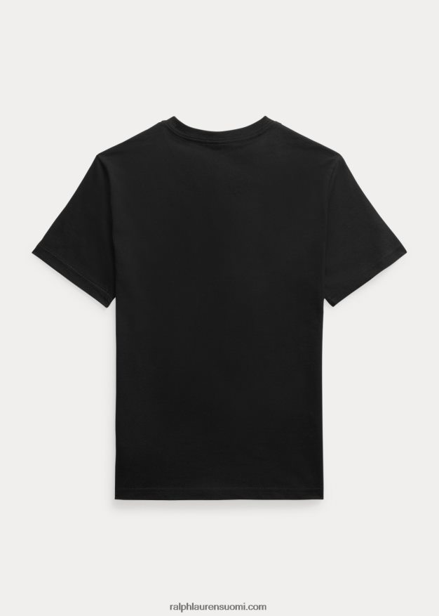 Ralph Lauren lapset crewneck puuvillatrikoosta 0Z24ZR6272 rl musta