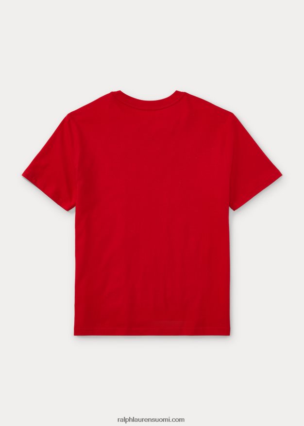 Ralph Lauren lapset crewneck puuvillatrikoosta 0Z24ZR6273 Rl 2000 punainen