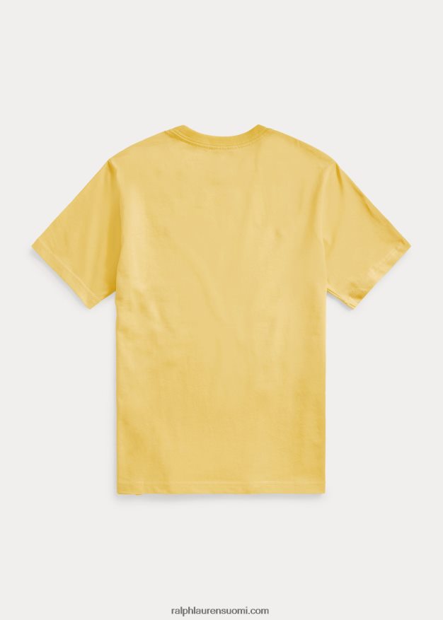 Ralph Lauren lapset crewneck puuvillatrikoosta 0Z24ZR6277 maissin keltainen