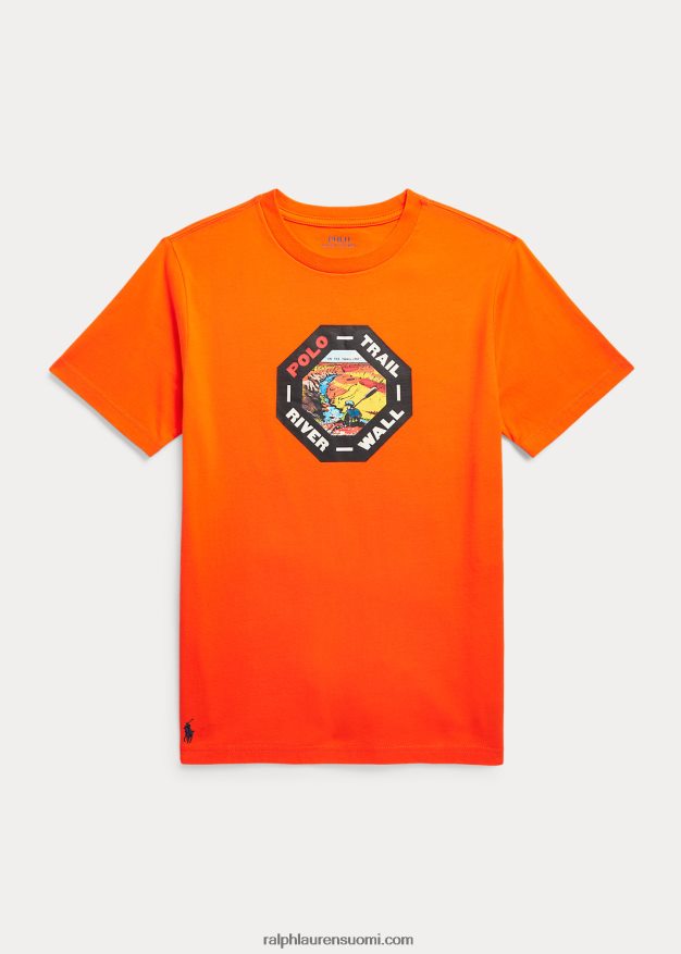 Ralph Lauren lapset graafinen puuvillajersey-paita 0Z24ZR6133