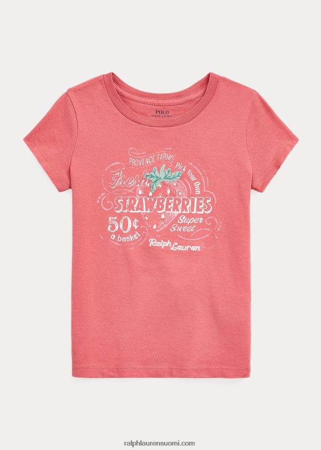 Ralph Lauren lapset graafinen puuvillajersey-paita 0Z24ZR6820 adirondack marja