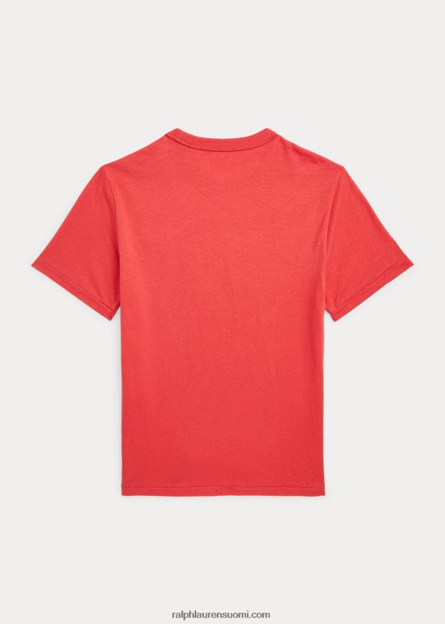 Ralph Lauren lapset kuun uudenvuoden puuvillainen trikoopaita 0Z24ZR6570 viesti punainen