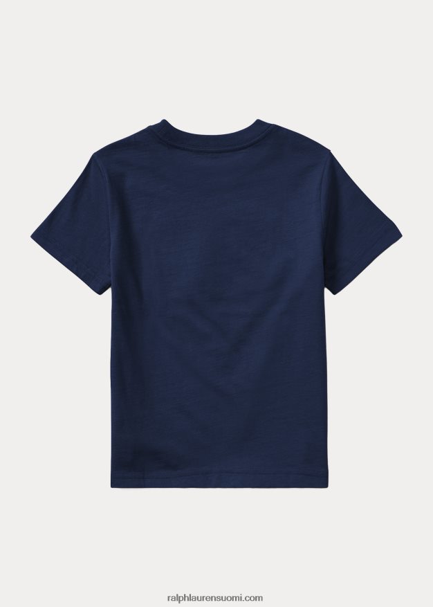 Ralph Lauren lapset lippupuuvillatrikoopaita 0Z24ZR5910 risteilylaivasto