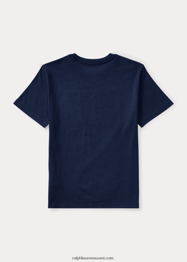 Ralph Lauren lapset lippupuuvillatrikoopaita 0Z24ZR6289 risteilylaivasto