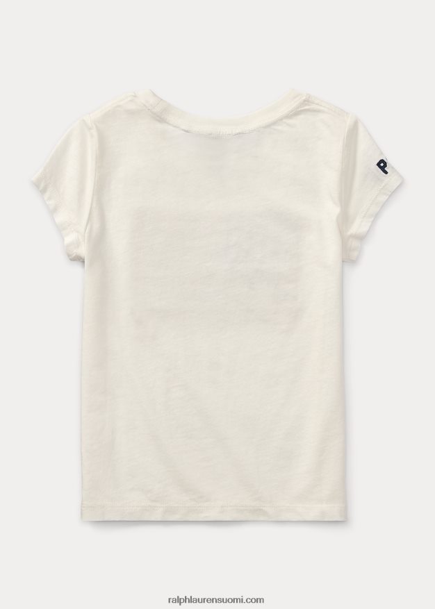 Ralph Lauren lapset lippupuuvillatrikoopaita 0Z24ZR6947 nevis