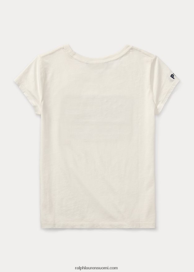 Ralph Lauren lapset lippupuuvillatrikoopaita 0Z24ZR7248 nevis