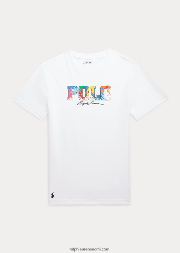 Ralph Lauren lapset logolla puuvillatrikoo 0Z24ZR5988 valkoinen