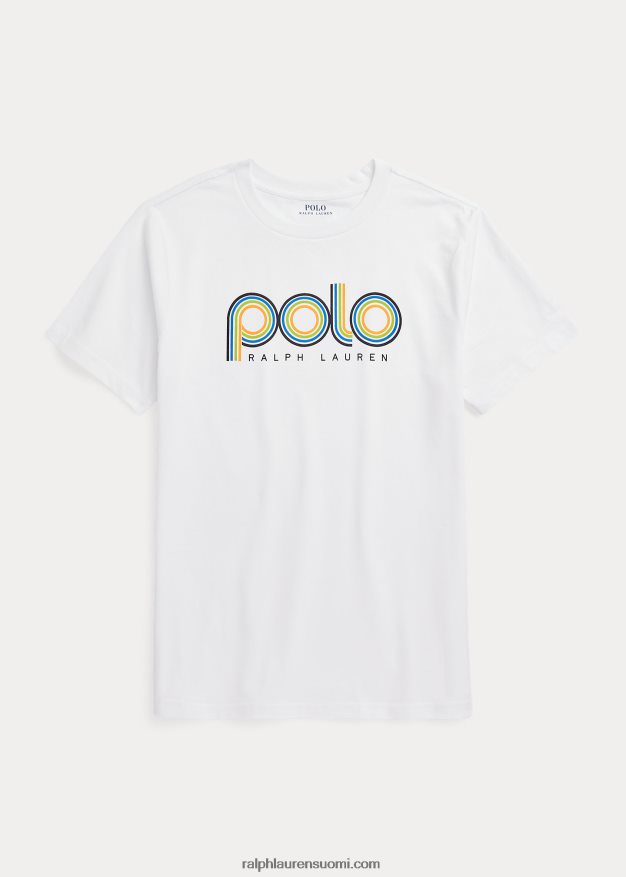 Ralph Lauren lapset logolla puuvillatrikoo 0Z24ZR6103 valkoinen