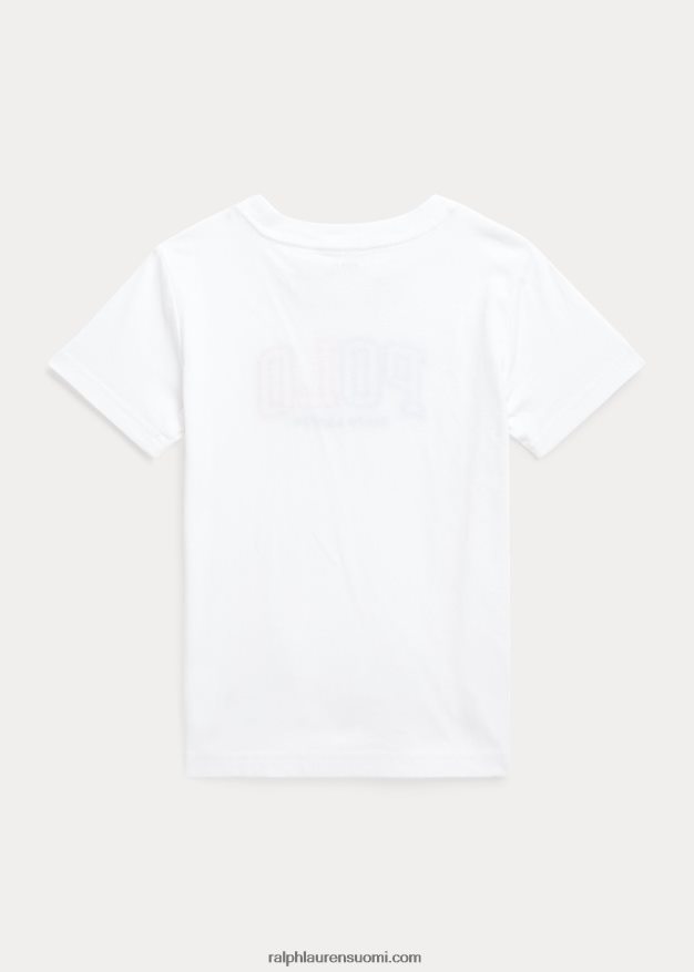 Ralph Lauren lapset logolla puuvillatrikoo 0Z24ZR6434 valkoinen