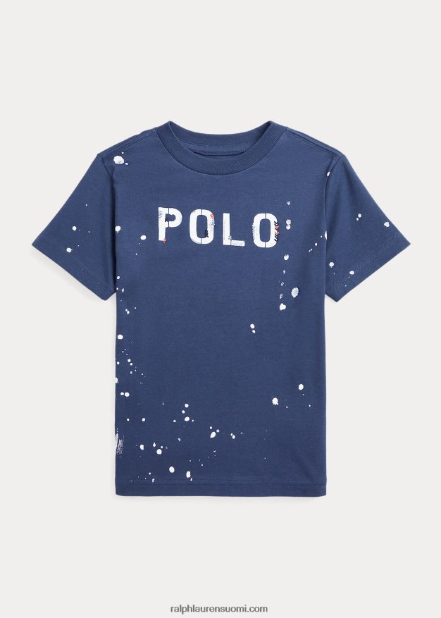 Ralph Lauren lapset logolla puuvillatrikoo 0Z24ZR6507 maalaismainen laivasto