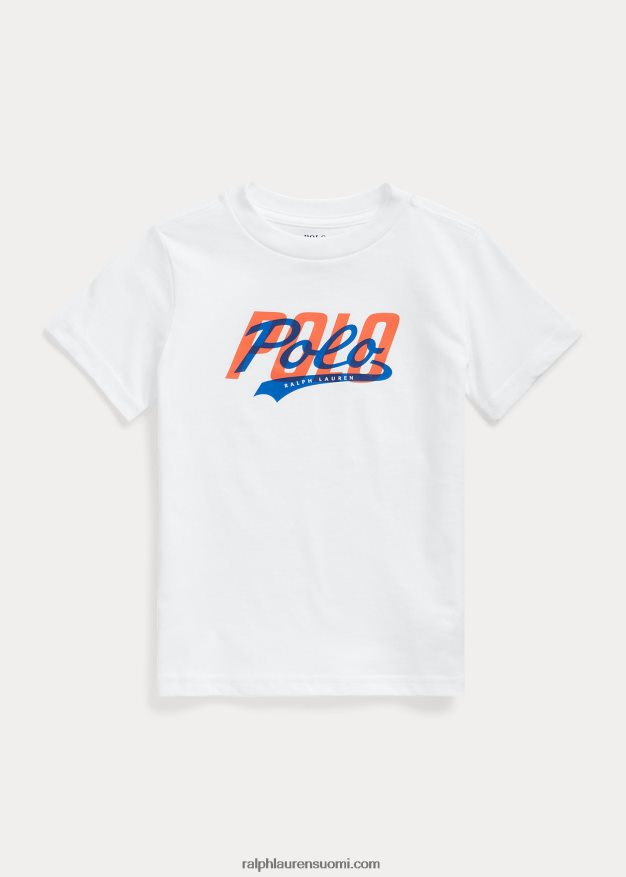 Ralph Lauren lapset logolla puuvillatrikoo 0Z24ZR6508 valkoinen