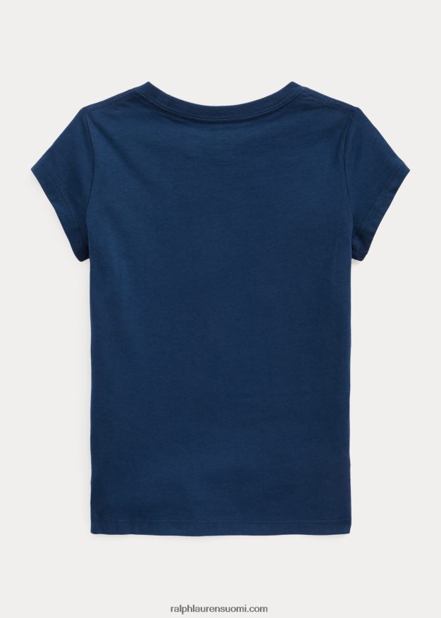 Ralph Lauren lapset logolla puuvillatrikoo 0Z24ZR7378 maalaismainen laivasto