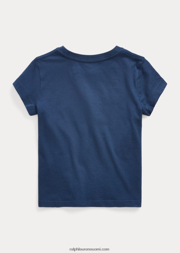 Ralph Lauren lapset logolla puuvillatrikoo 0Z24ZR7414 maalaismainen laivasto