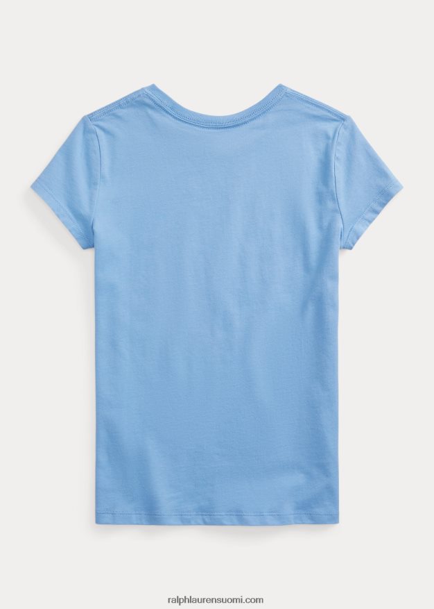 Ralph Lauren lapset logolla puuvillatrikoo 0Z24ZR7528 satamasaaren sininen