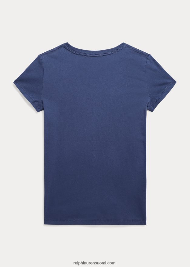 Ralph Lauren lapset logolla puuvillatrikoo 0Z24ZR7529 maalaismainen laivasto