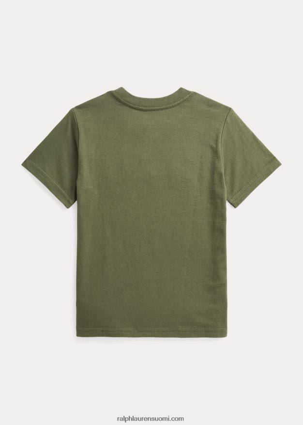 Ralph Lauren lapset logolla puuvillatrikoo 0Z24ZR9778 tumma salvia