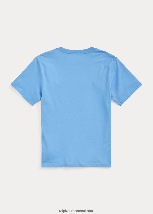 Ralph Lauren lapset logolla puuvillatrikoo 0Z24ZR9835 satamasaaren sininen