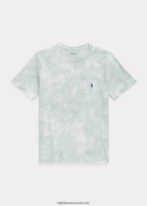 Ralph Lauren lapset pesty puuvillajersey taskupaita 0Z24ZR6082 haalistunut minttu