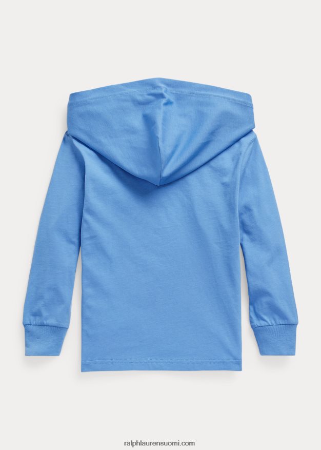 Ralph Lauren lapset polo bear puuvillajersey hupullinen t-paita 0Z24ZR6455 satamasaari blie