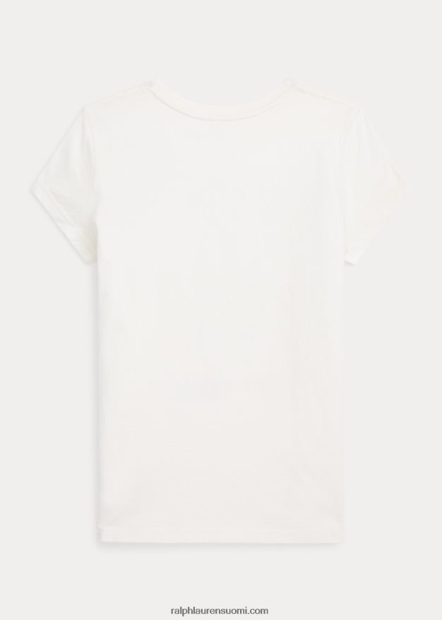 Ralph Lauren lapset poolo karhu puuvilla jersey t-paita 0Z24ZR10000 kannenpesuaine valkoinen