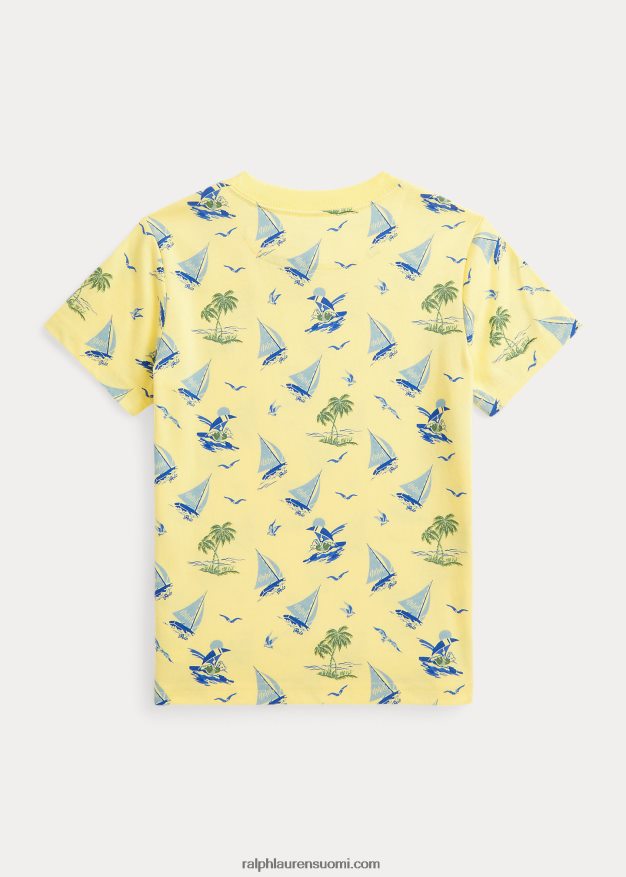 Ralph Lauren lapset poolo karhu puuvilla jersey t-paita 0Z24ZR5753 bristolin keltainen