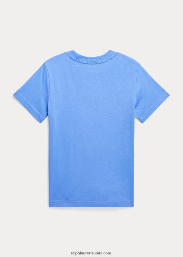 Ralph Lauren lapset poolo karhu puuvilla jersey t-paita 0Z24ZR5772 satamasaaren sininen