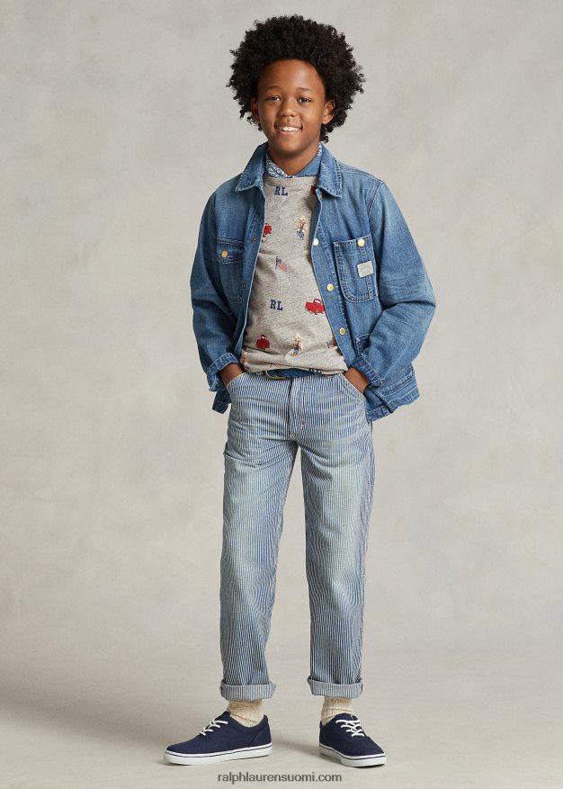 Ralph Lauren lapset poolo karhu puuvilla jersey t-paita 0Z24ZR6002 parvi kanerva