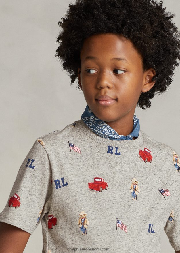 Ralph Lauren lapset poolo karhu puuvilla jersey t-paita 0Z24ZR6002 parvi kanerva