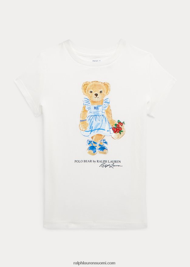 Ralph Lauren lapset poolo karhu puuvilla jersey t-paita 0Z24ZR6804 nevis