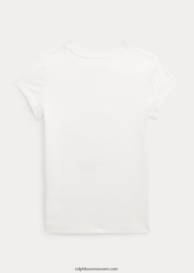 Ralph Lauren lapset poolo karhu puuvilla jersey t-paita 0Z24ZR6804 nevis