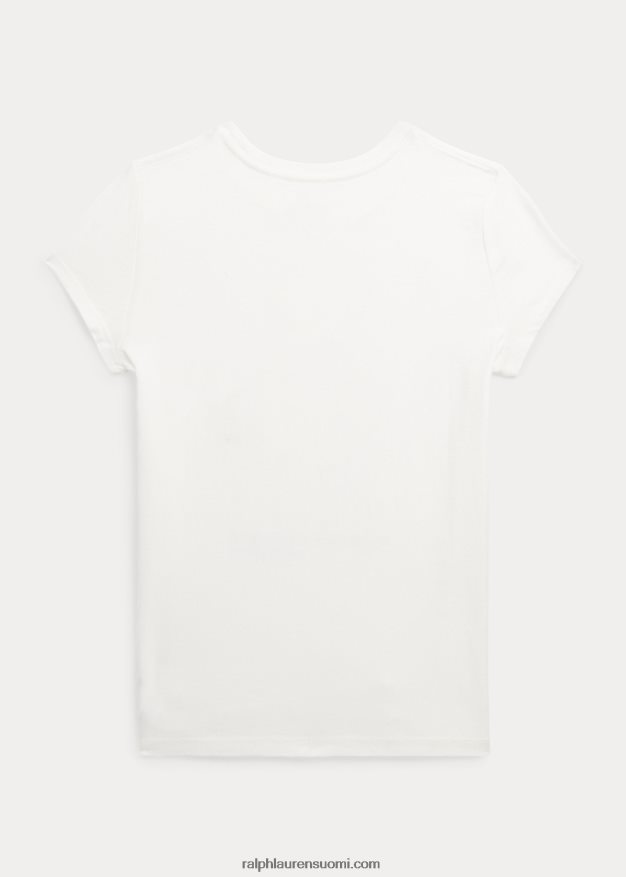 Ralph Lauren lapset poolo karhu puuvilla jersey t-paita 0Z24ZR7051 nevis