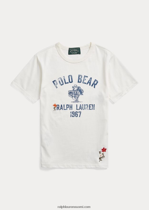 Ralph Lauren lapset poolo karhu puuvilla jersey t-paita 0Z24ZR9863 nevis