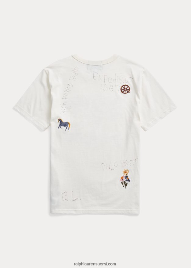 Ralph Lauren lapset poolo karhu puuvilla jersey t-paita 0Z24ZR9863 nevis