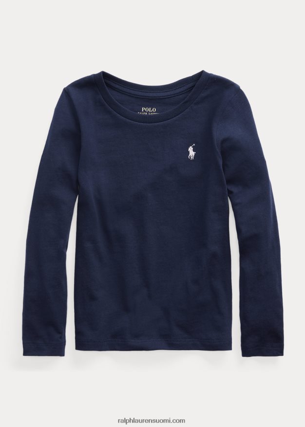 Ralph Lauren lapset puuvilla jersey t-paita 0Z24ZR6901 hienostunut laivasto