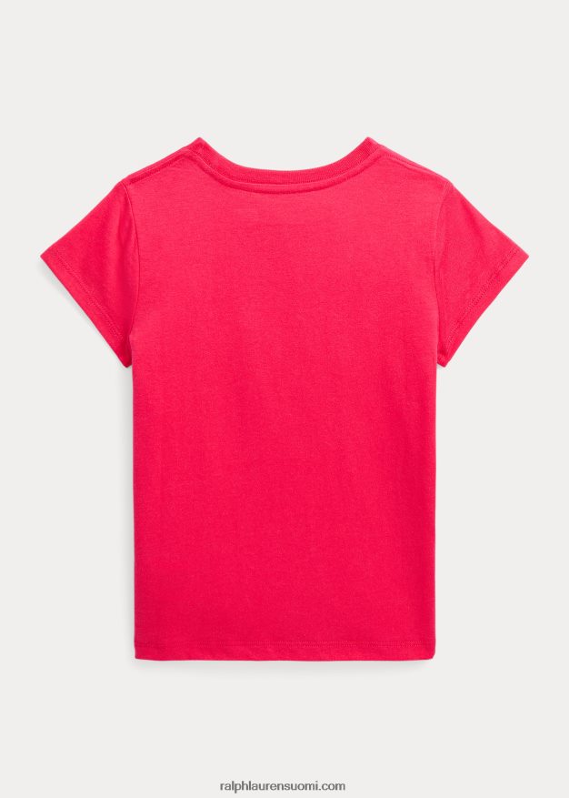 Ralph Lauren lapset puuvilla jersey t-paita 0Z24ZR6902 eloisa pinkki