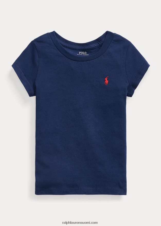 Ralph Lauren lapset puuvilla jersey t-paita 0Z24ZR6904 newportin laivasto