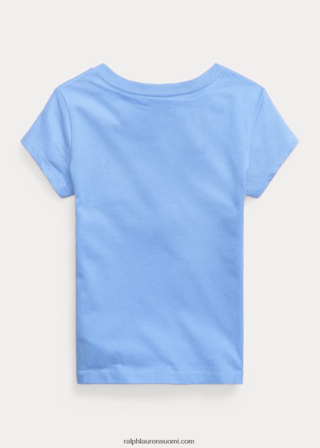 Ralph Lauren lapset puuvilla jersey t-paita 0Z24ZR6905 satamasaaren sininen