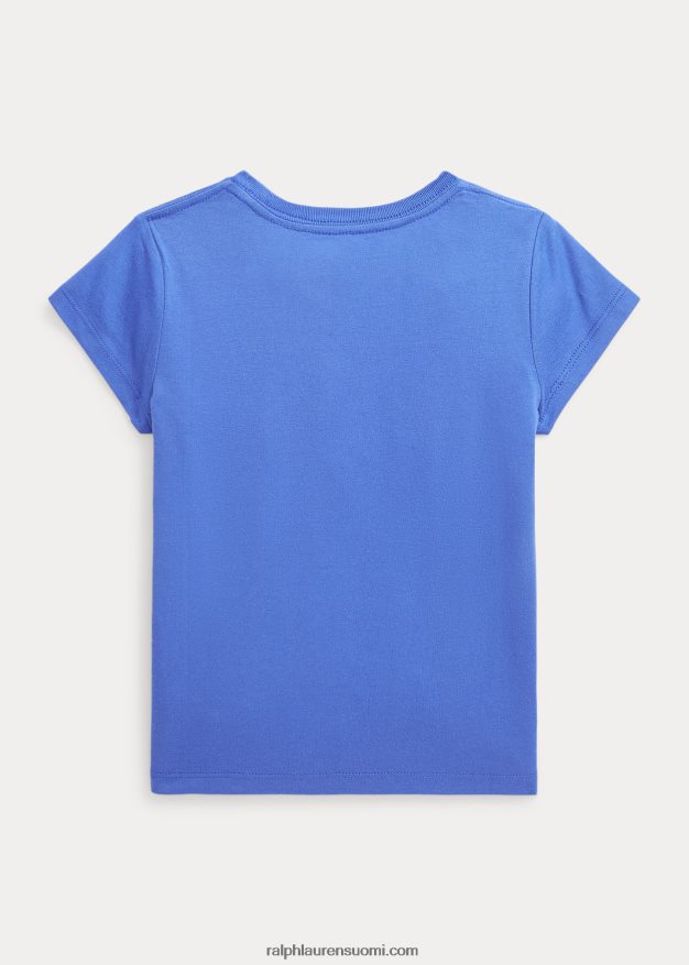 Ralph Lauren lapset puuvilla jersey t-paita 0Z24ZR6909 neitokivi sininen
