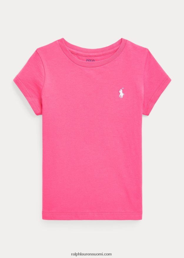 Ralph Lauren lapset puuvilla jersey t-paita 0Z24ZR6910 aavikon pinkki