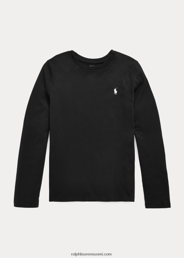 Ralph Lauren lapset puuvilla jersey t-paita 0Z24ZR7215 musta