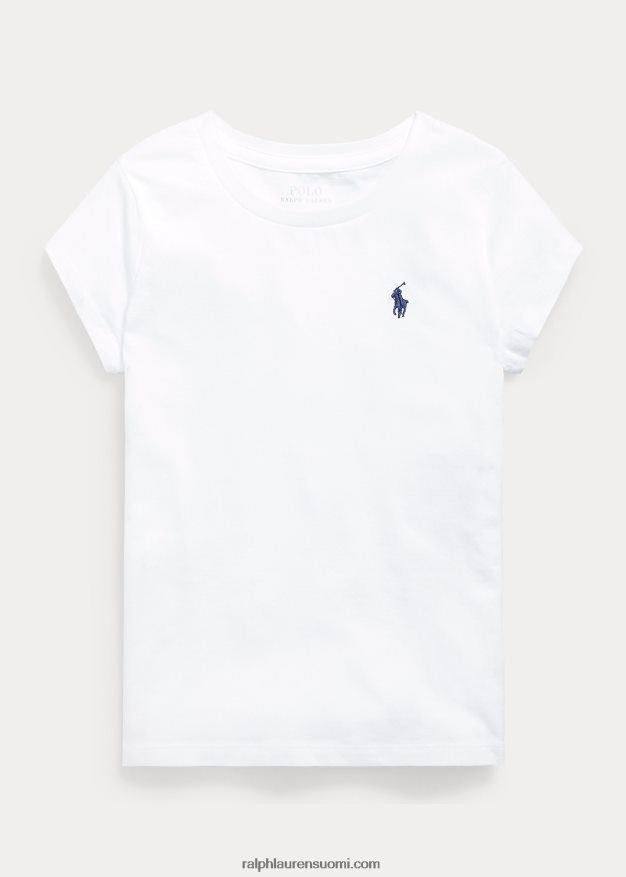 Ralph Lauren lapset puuvilla jersey t-paita 0Z24ZR7221 valkoinen