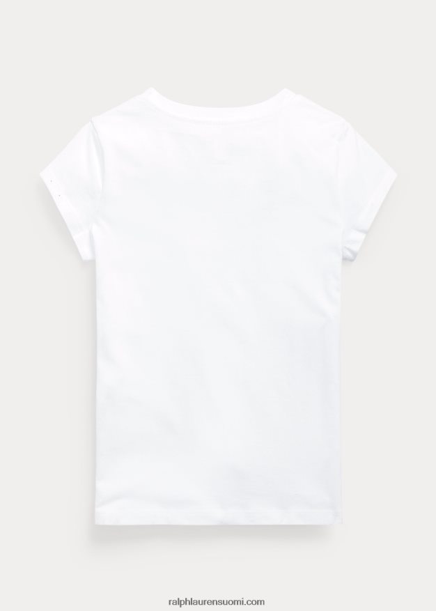 Ralph Lauren lapset puuvilla jersey t-paita 0Z24ZR7221 valkoinen