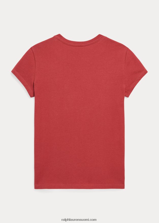 Ralph Lauren lapset puuvilla jersey t-paita 0Z24ZR7229 chilipippuri punainen