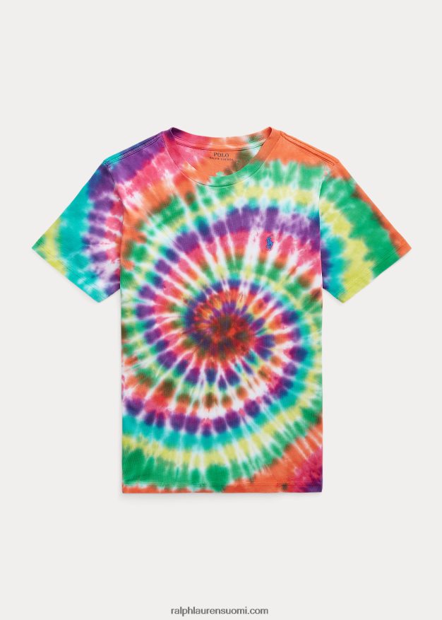 Ralph Lauren lapset solmittava puuvillajersey t-paita 0Z24ZR6128 sateenkaarisolmioväriaine