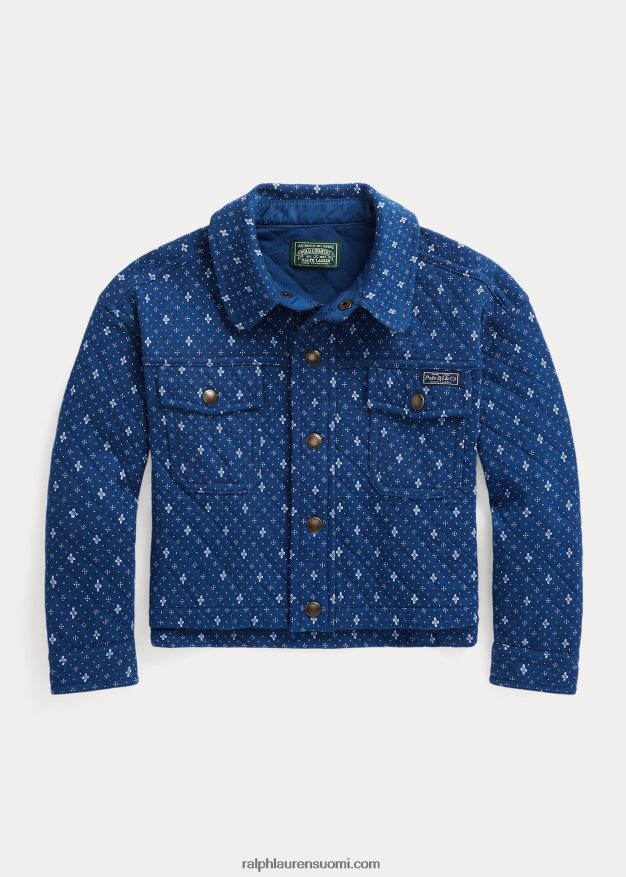 Ralph Lauren lapset geometrisella kuviolla kaksoisneulottu paitatakki 0Z24ZR6878 Clementine Calico