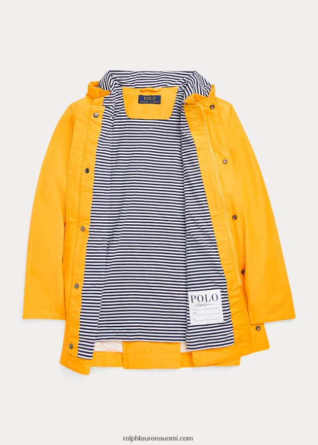 Ralph Lauren lapset hupullinen sadetakki 0Z24ZR6686 liukas keltainen
