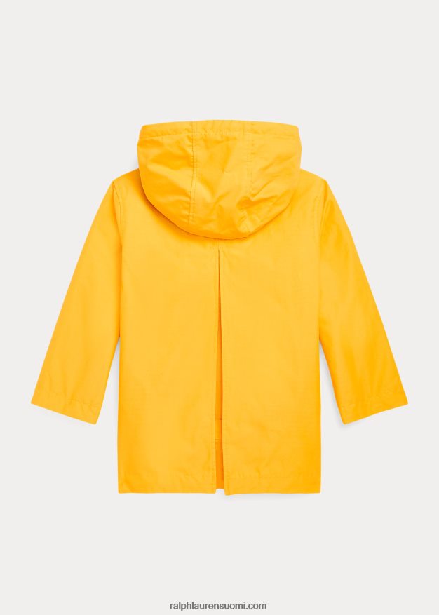 Ralph Lauren lapset hupullinen sadetakki 0Z24ZR9913 liukas keltainen