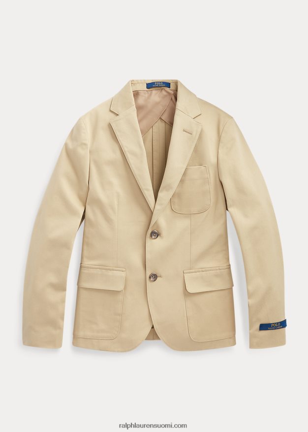 Ralph Lauren lapset joustava chino-pukutakki 0Z24ZR6577 rannikon beige