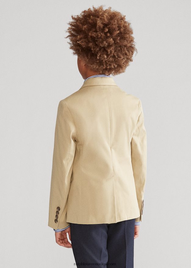 Ralph Lauren lapset joustava chino-pukutakki 0Z24ZR6577 rannikon beige
