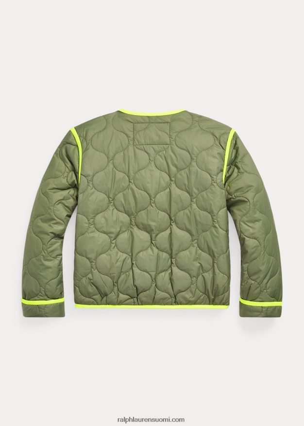 Ralph Lauren lapset neonkoristeinen tikattu takki 0Z24ZR7540 puutarhapolku
